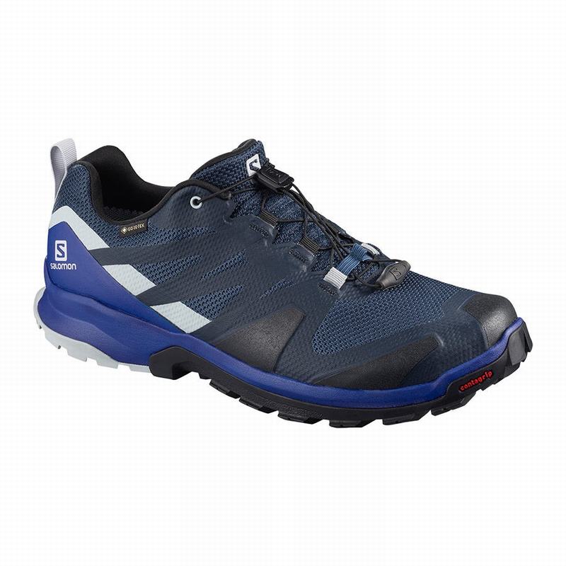 Salomon XA ROGG GTX Zapatillas Trail Running Hombre - Azul Marino / Negras - Colombia (82139-SDNY)